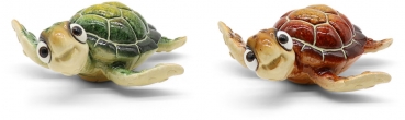 Keramik Schildkröte 2fach 12cm